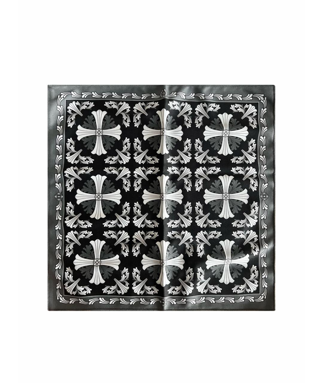 CHROME HEARTS Черный хлопковый платок, фото 1