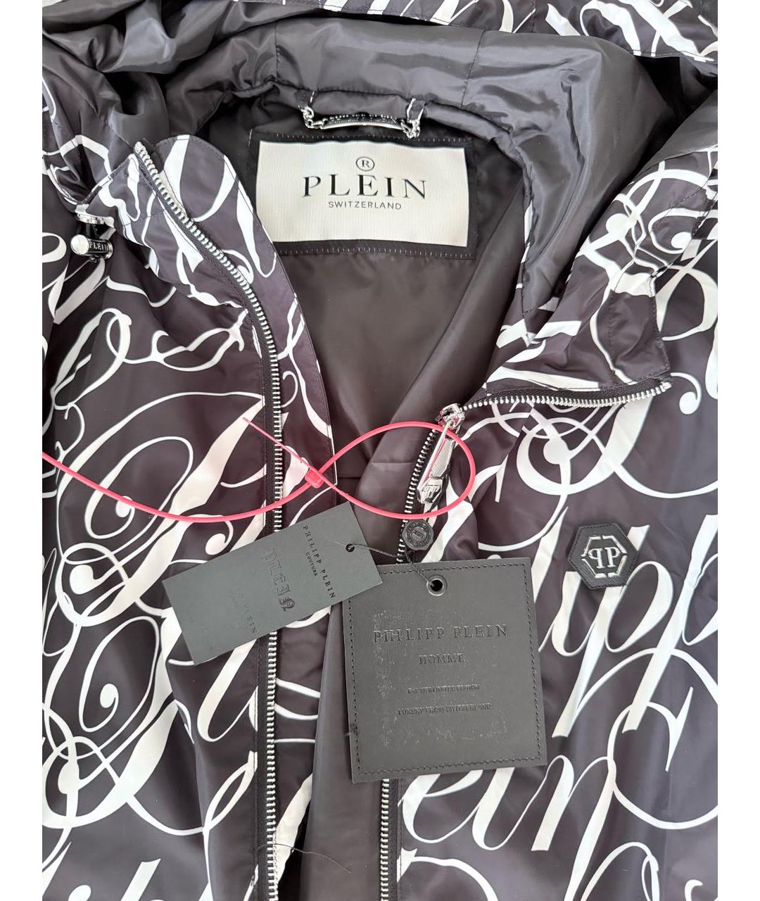 PHILIPP PLEIN Черная полиэстеровая куртка, фото 3