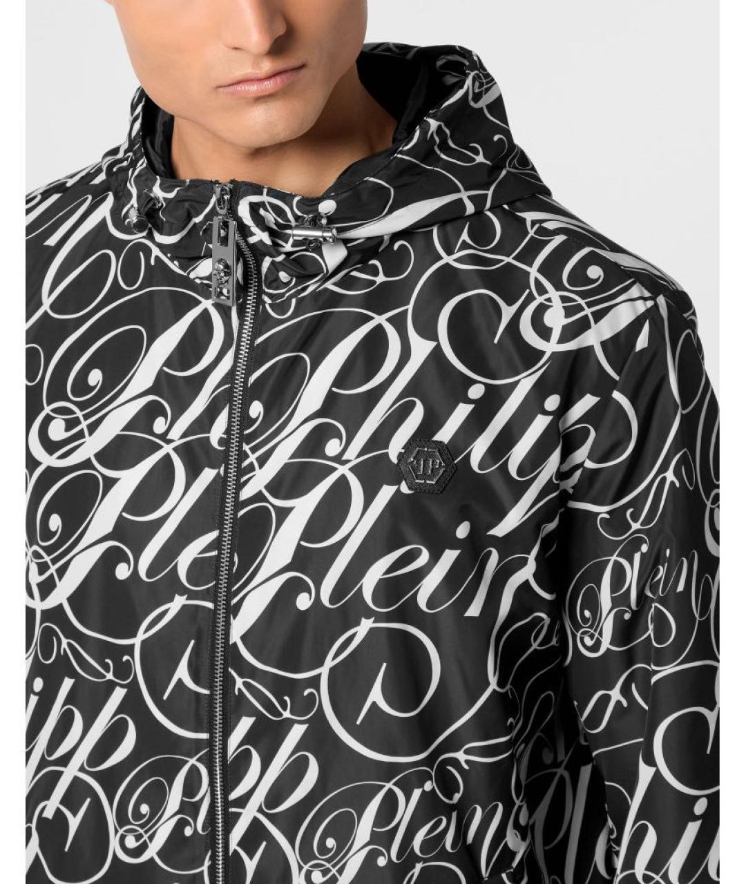PHILIPP PLEIN Черная полиэстеровая куртка, фото 4