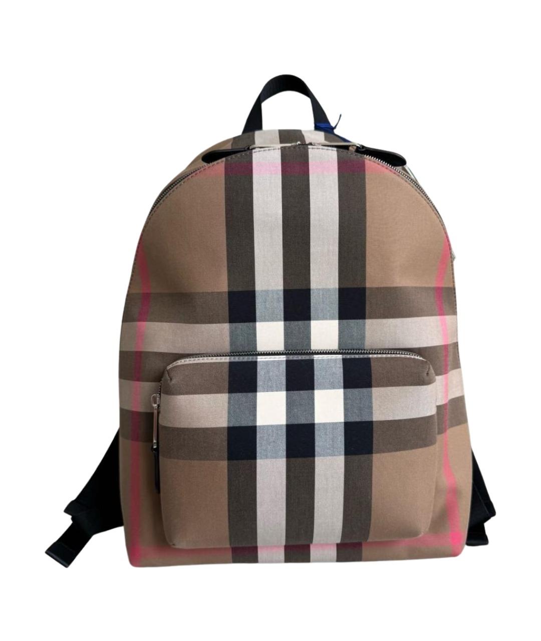BURBERRY Коричневый тканевый рюкзак, фото 1