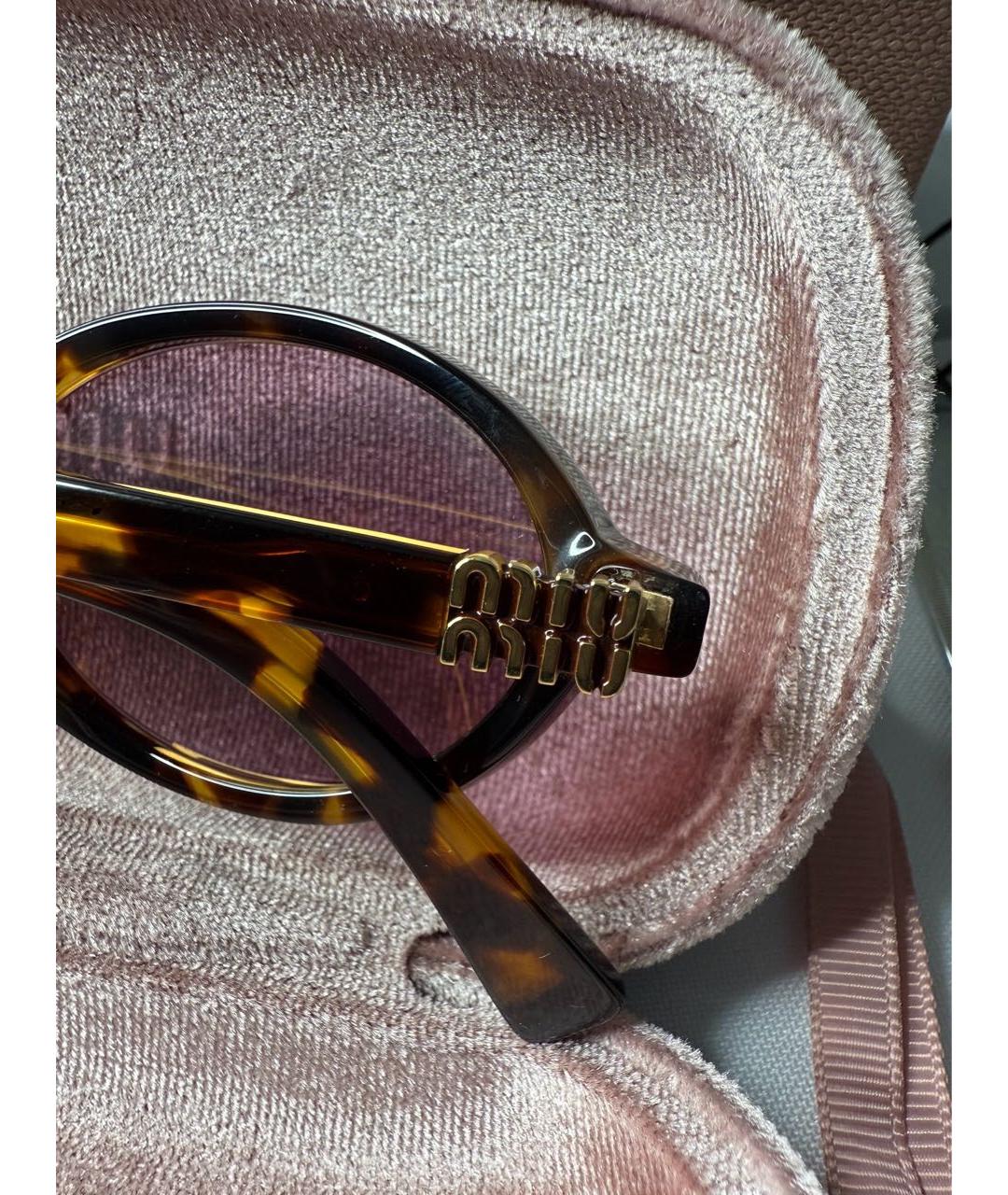 MIU MIU Фиолетовые пластиковые солнцезащитные очки, фото 8