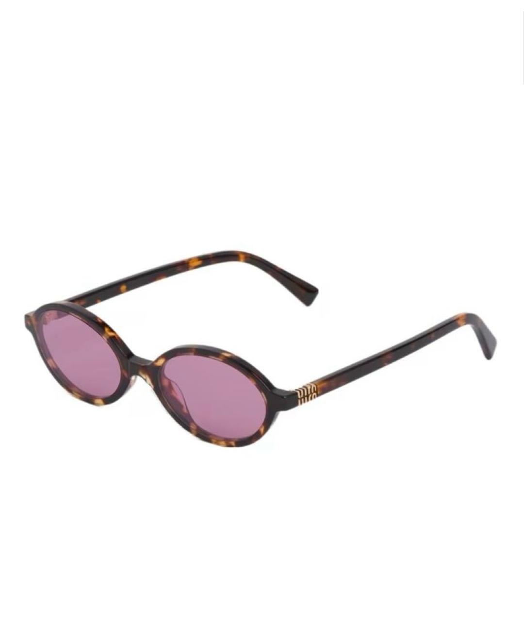 MIU MIU Фиолетовые пластиковые солнцезащитные очки, фото 1