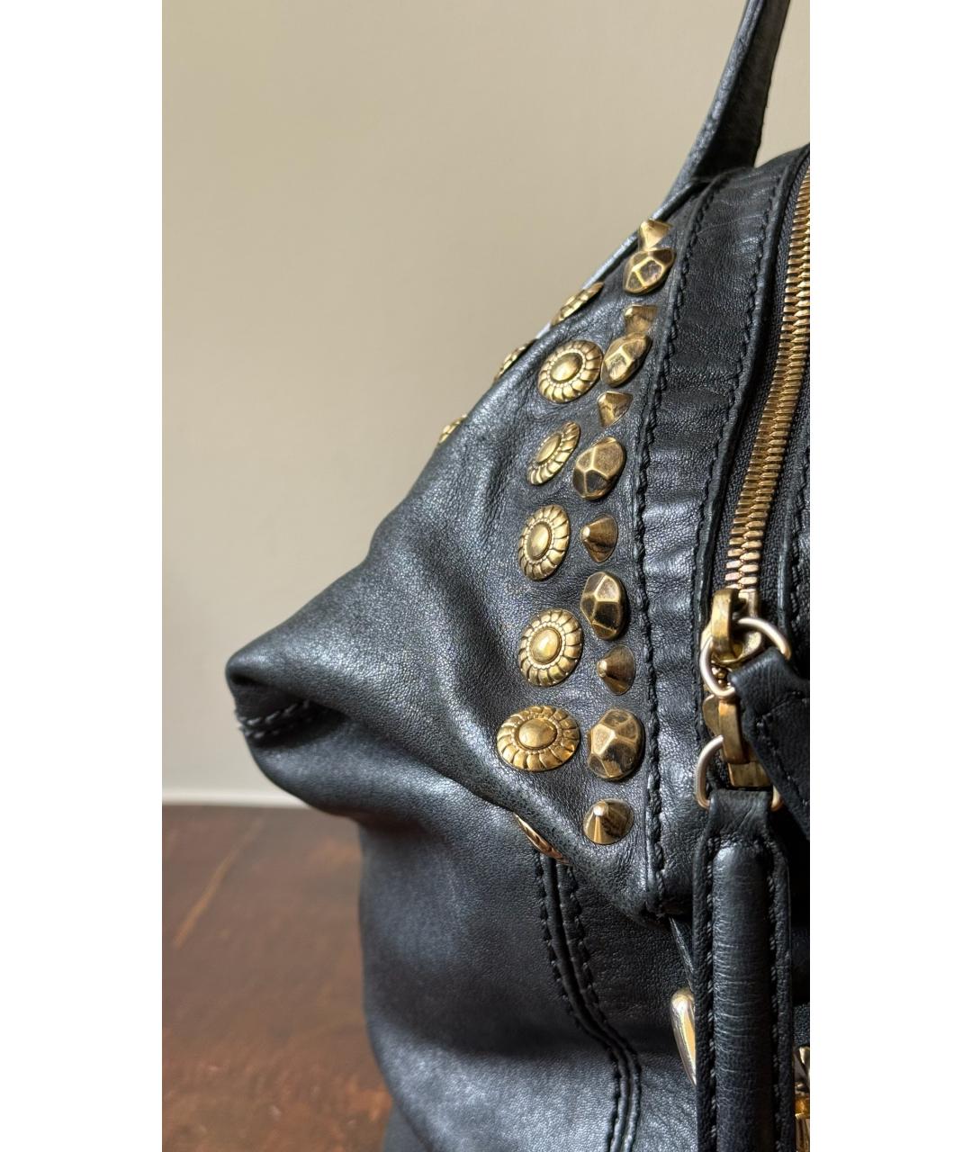 GIVENCHY Черная кожаная сумка тоут, фото 5