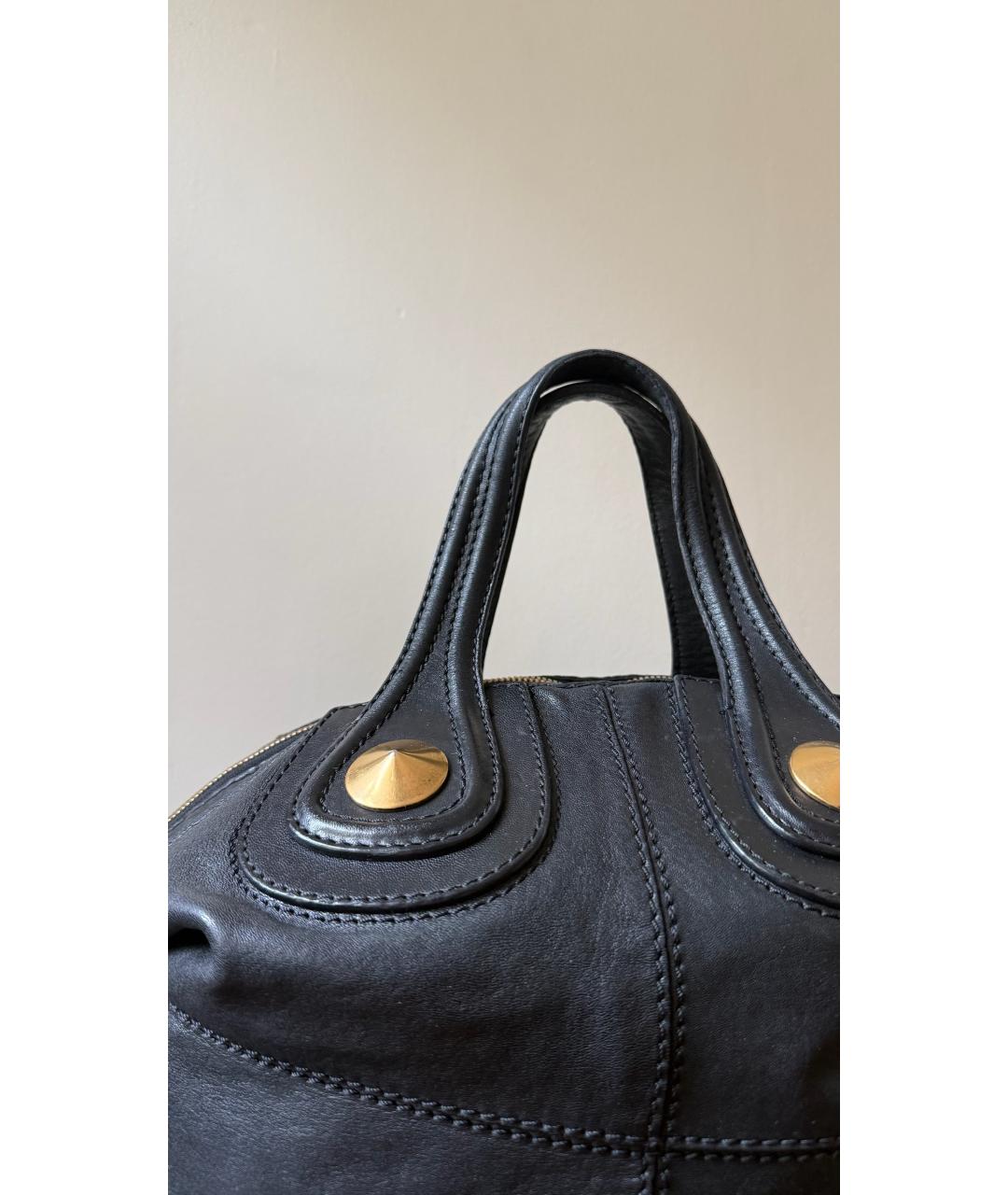 GIVENCHY Черная кожаная сумка тоут, фото 3