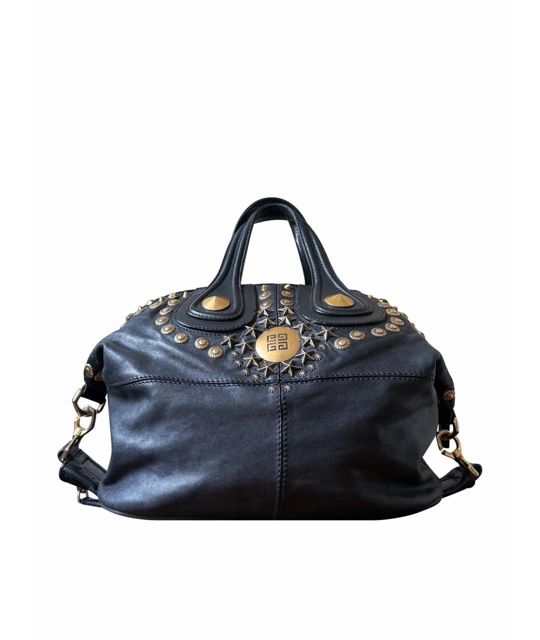 GIVENCHY Черная кожаная сумка тоут, фото 1