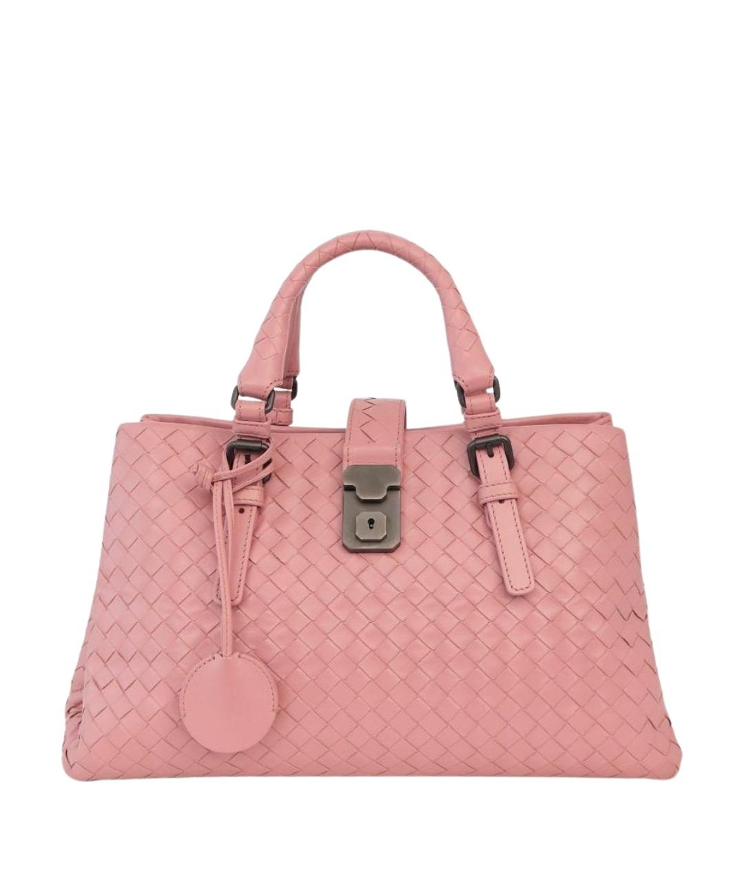 BOTTEGA VENETA Розовая кожаная сумка тоут, фото 1