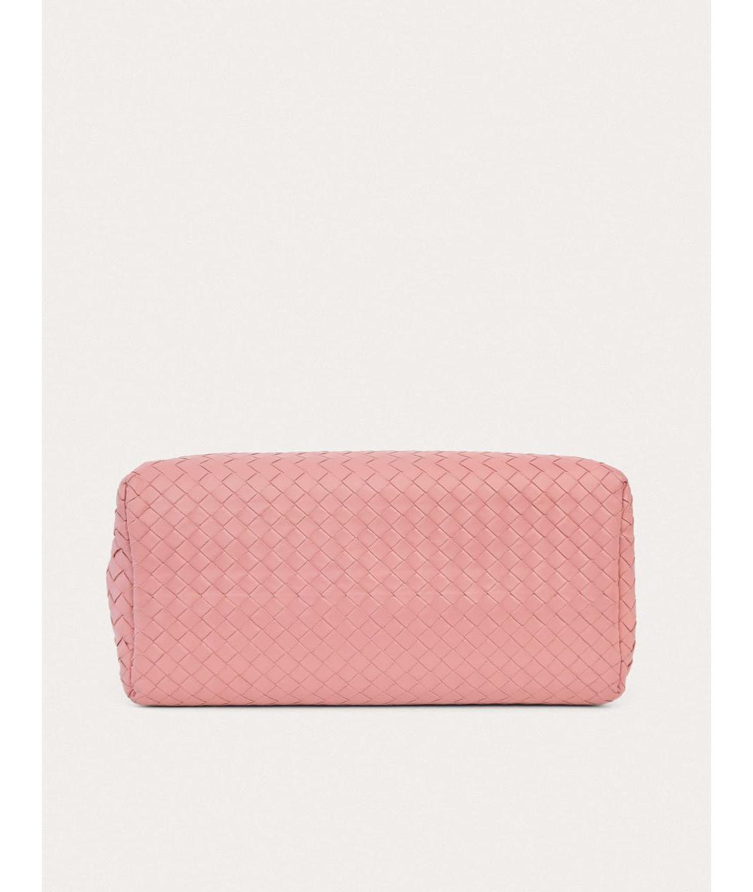 BOTTEGA VENETA Розовая кожаная сумка тоут, фото 5