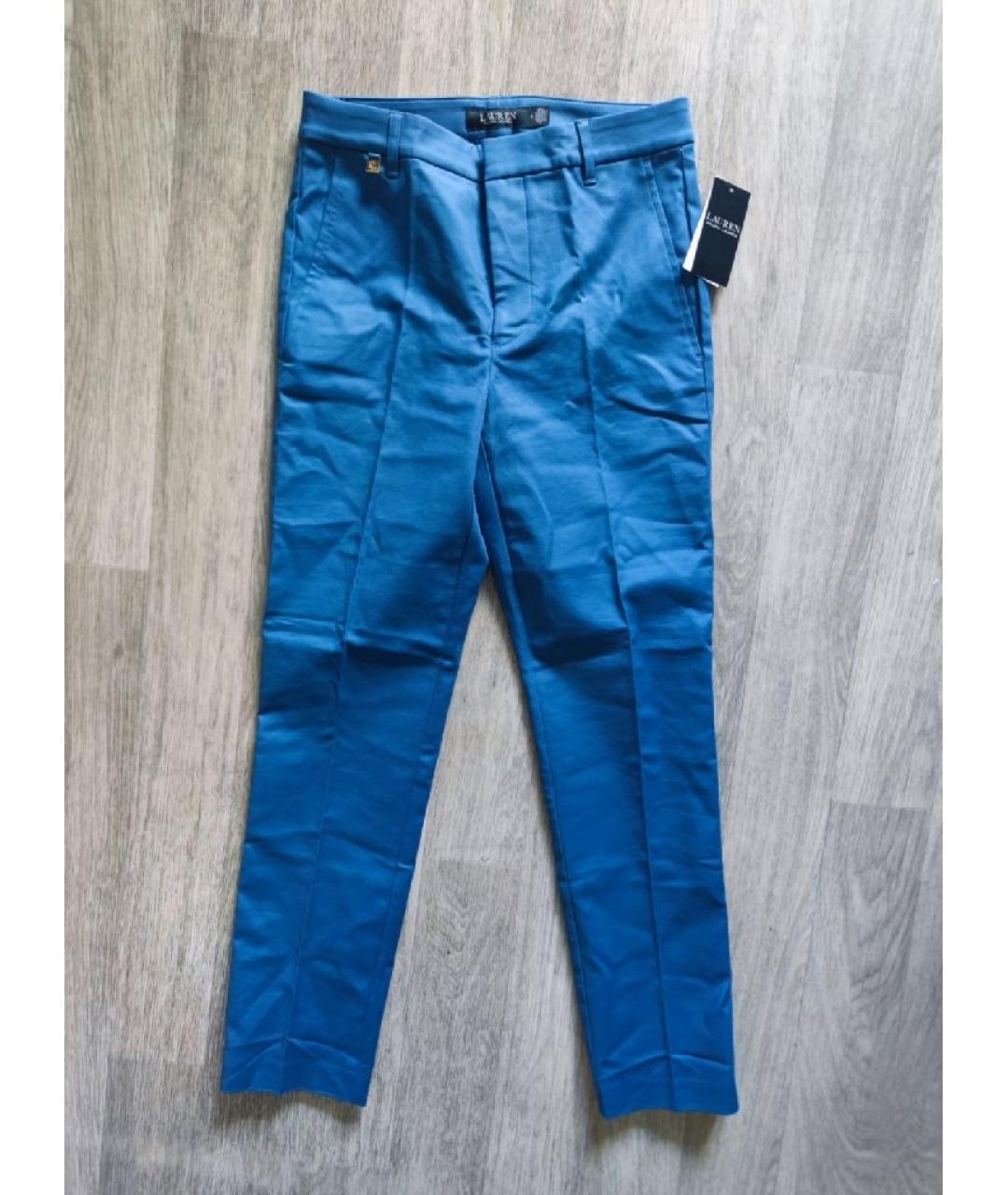 RALPH LAUREN Синие брюки узкие, фото 6
