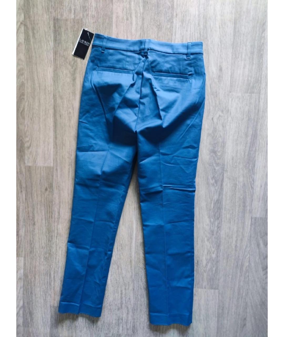 RALPH LAUREN Синие брюки узкие, фото 4