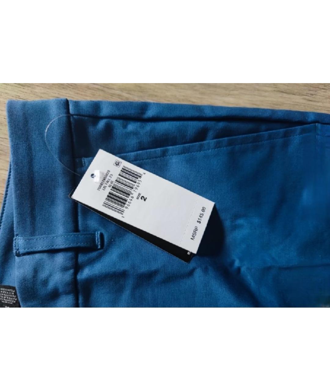 RALPH LAUREN Синие брюки узкие, фото 3
