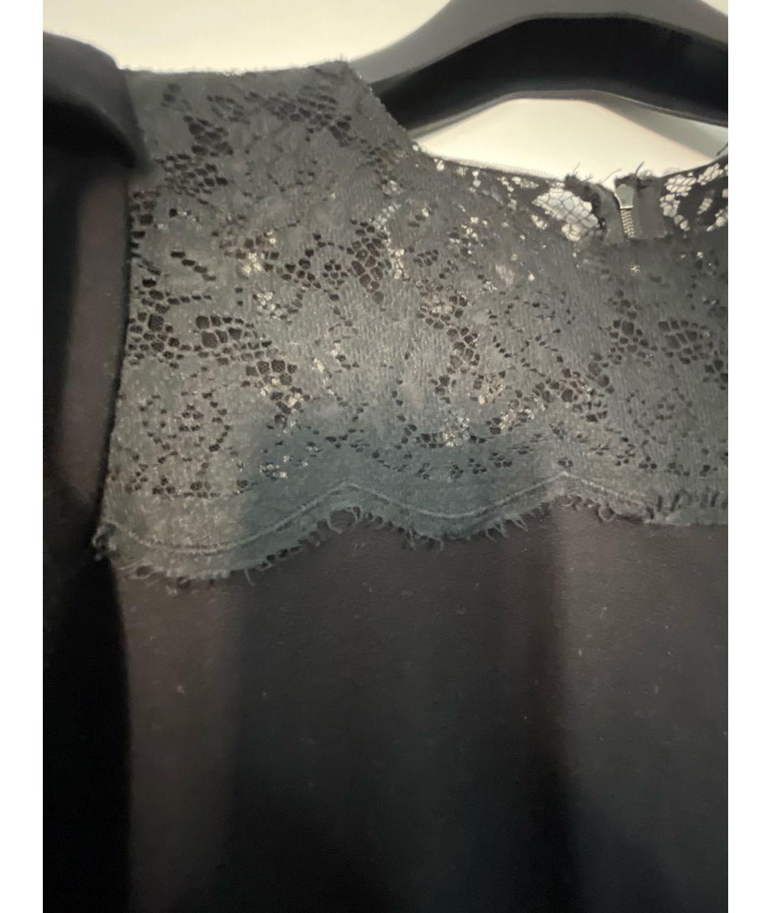DOLCE&GABBANA Черное вискозное повседневное платье, фото 4