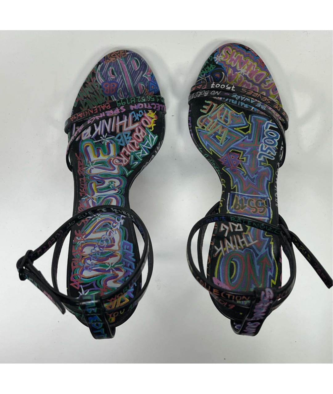 BALENCIAGA Мульти кожаные туфли, фото 4