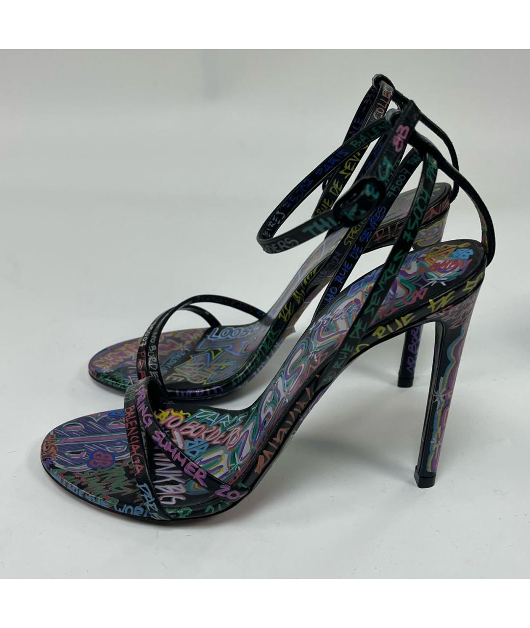 BALENCIAGA Мульти кожаные туфли, фото 3