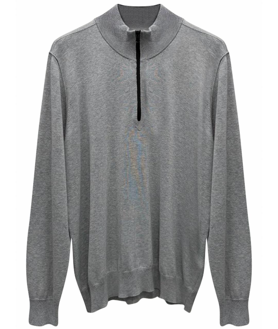 STONE ISLAND Серый хлопковый джемпер / свитер, фото 1