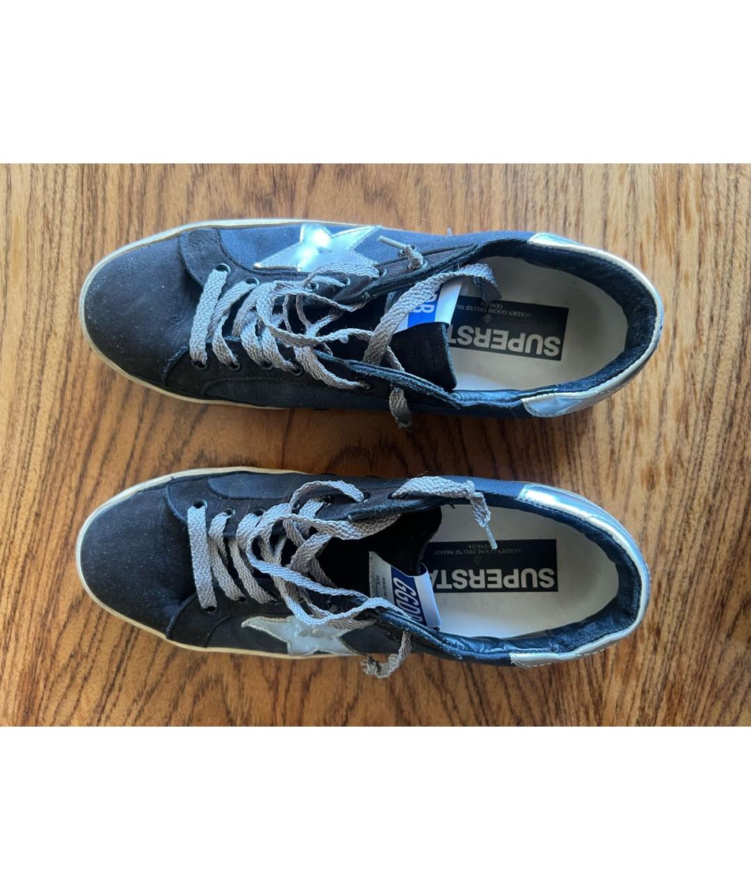 GOLDEN GOOSE Мульти текстильные низкие кроссовки / кеды, фото 3