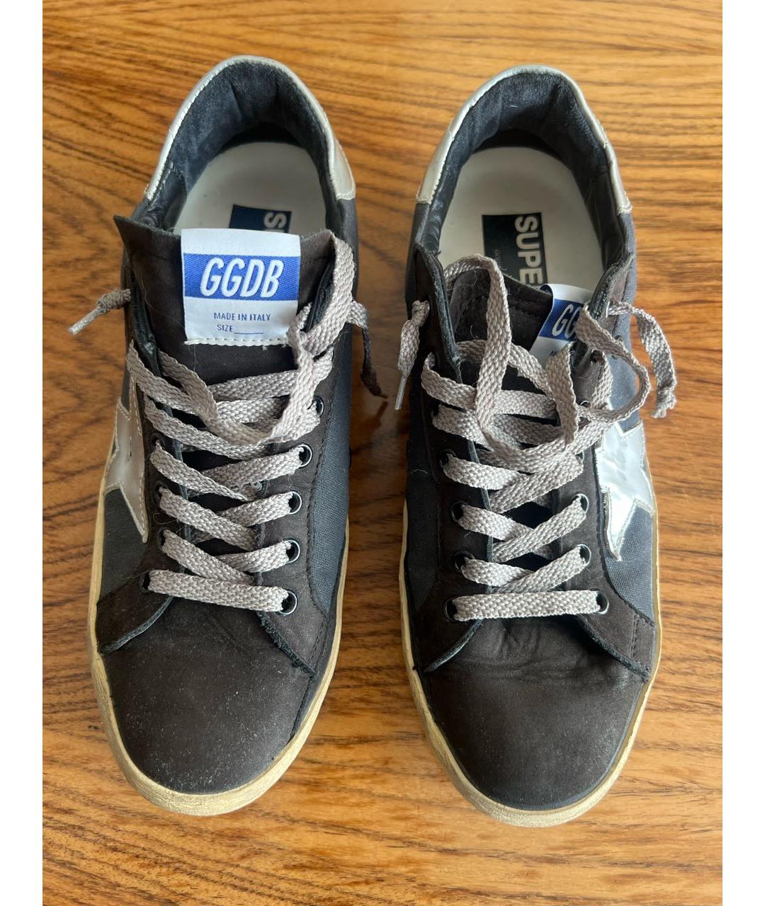 GOLDEN GOOSE Мульти текстильные низкие кроссовки / кеды, фото 2