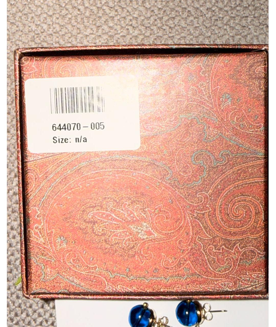 ETRO Синие стеклянные серьги, фото 7