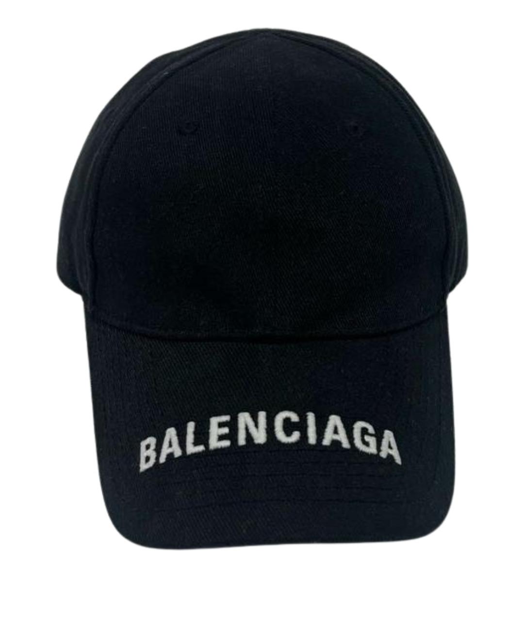 BALENCIAGA Черная хлопковая кепка/бейсболка, фото 1