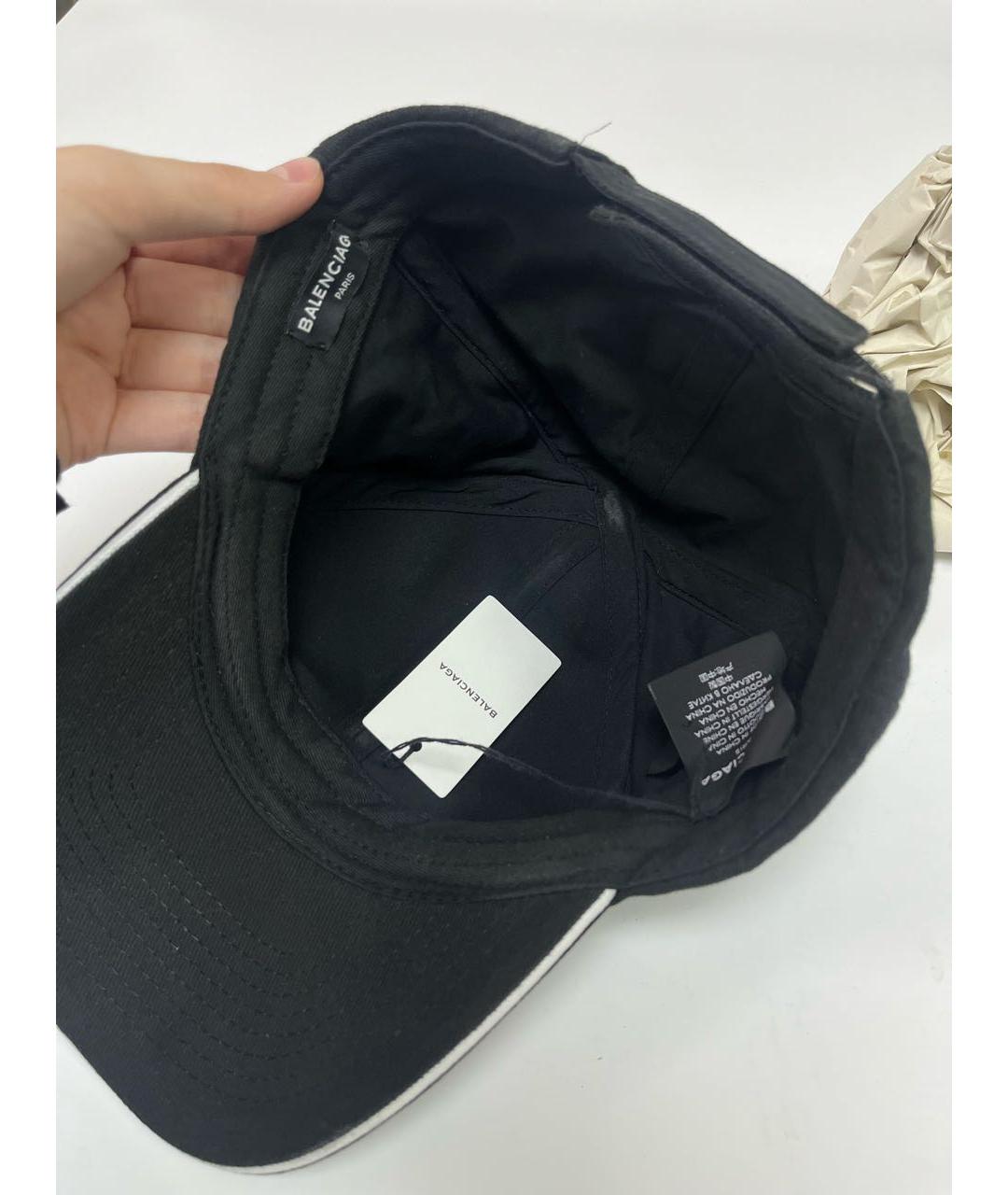 BALENCIAGA Черная хлопковая кепка/бейсболка, фото 5