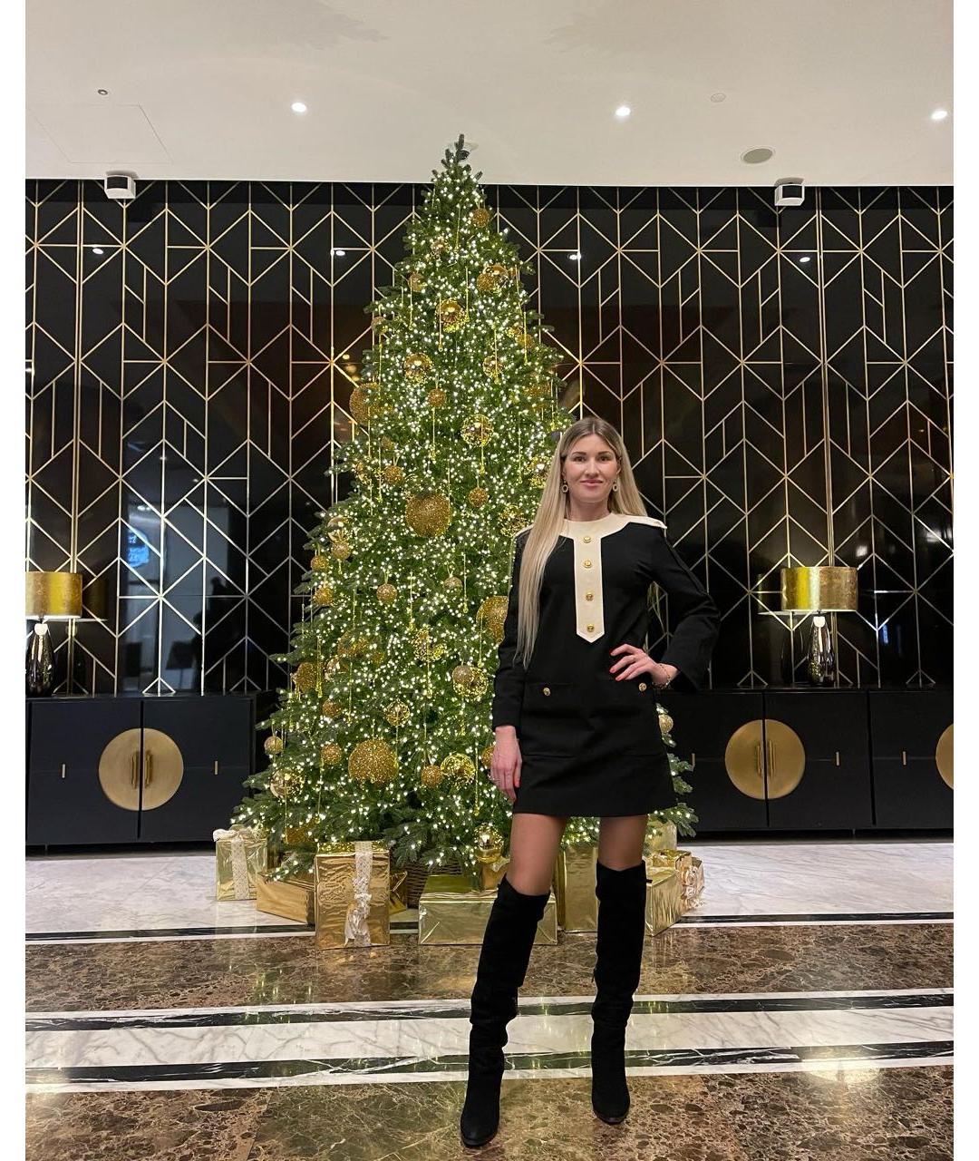 GUCCI Черное вискозное повседневное платье, фото 8