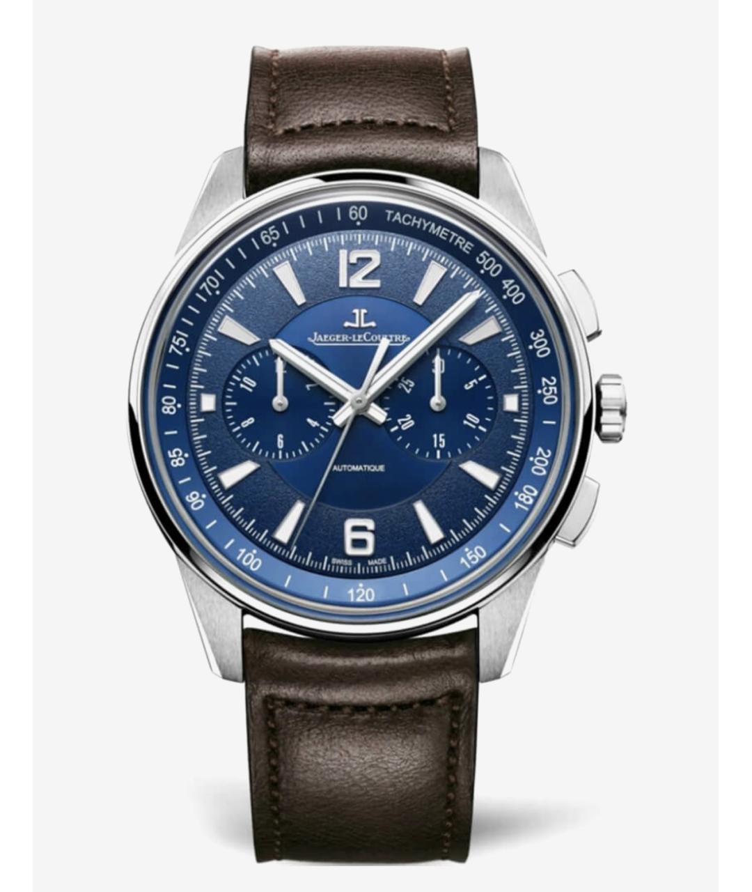 Jaeger LeCoultre Синие стальные часы, фото 4