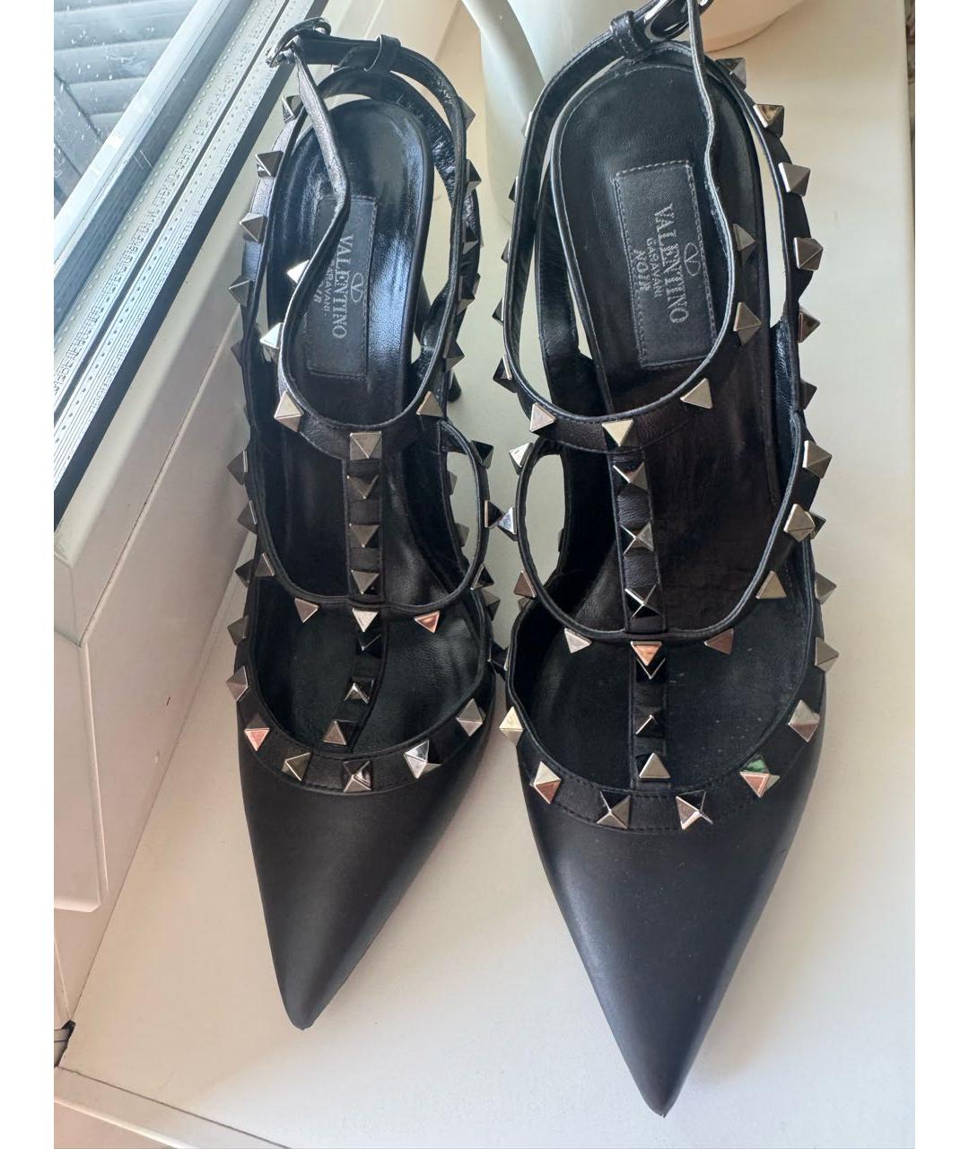 VALENTINO Черные кожаные туфли, фото 2
