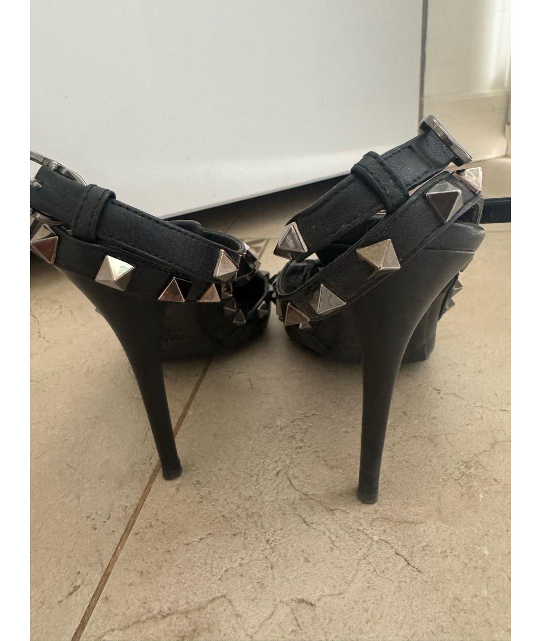 VALENTINO Черные кожаные туфли, фото 4