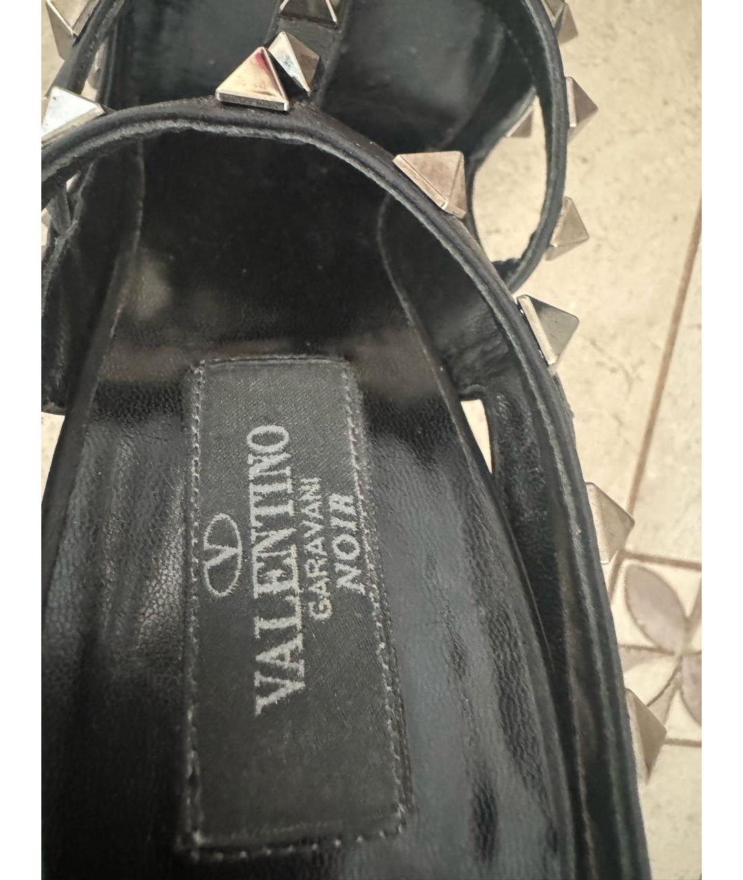 VALENTINO Черные кожаные туфли, фото 5