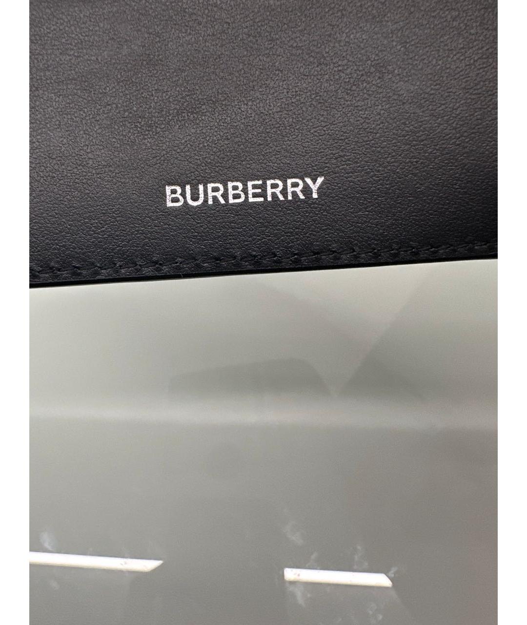 BURBERRY Бежевый кожаный кошелек, фото 8