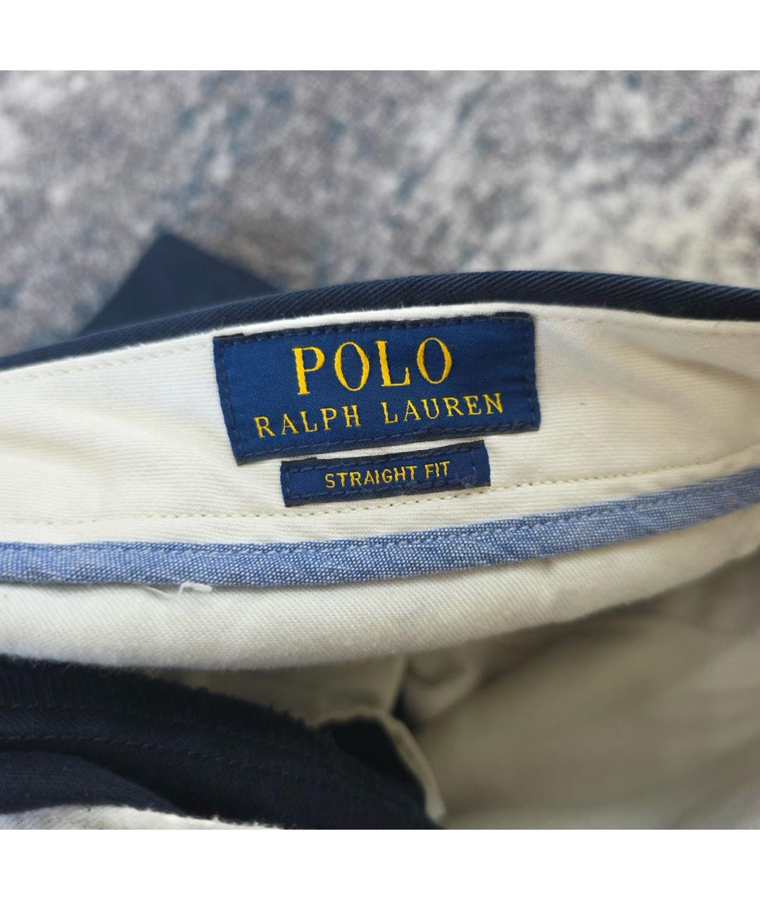 POLO RALPH LAUREN Темно-синие хлопковые шорты, фото 5