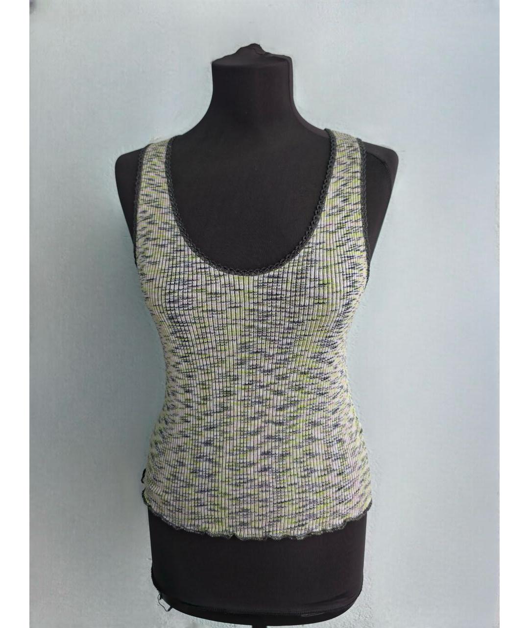 MISSONI Белая хлопковая майка, фото 8