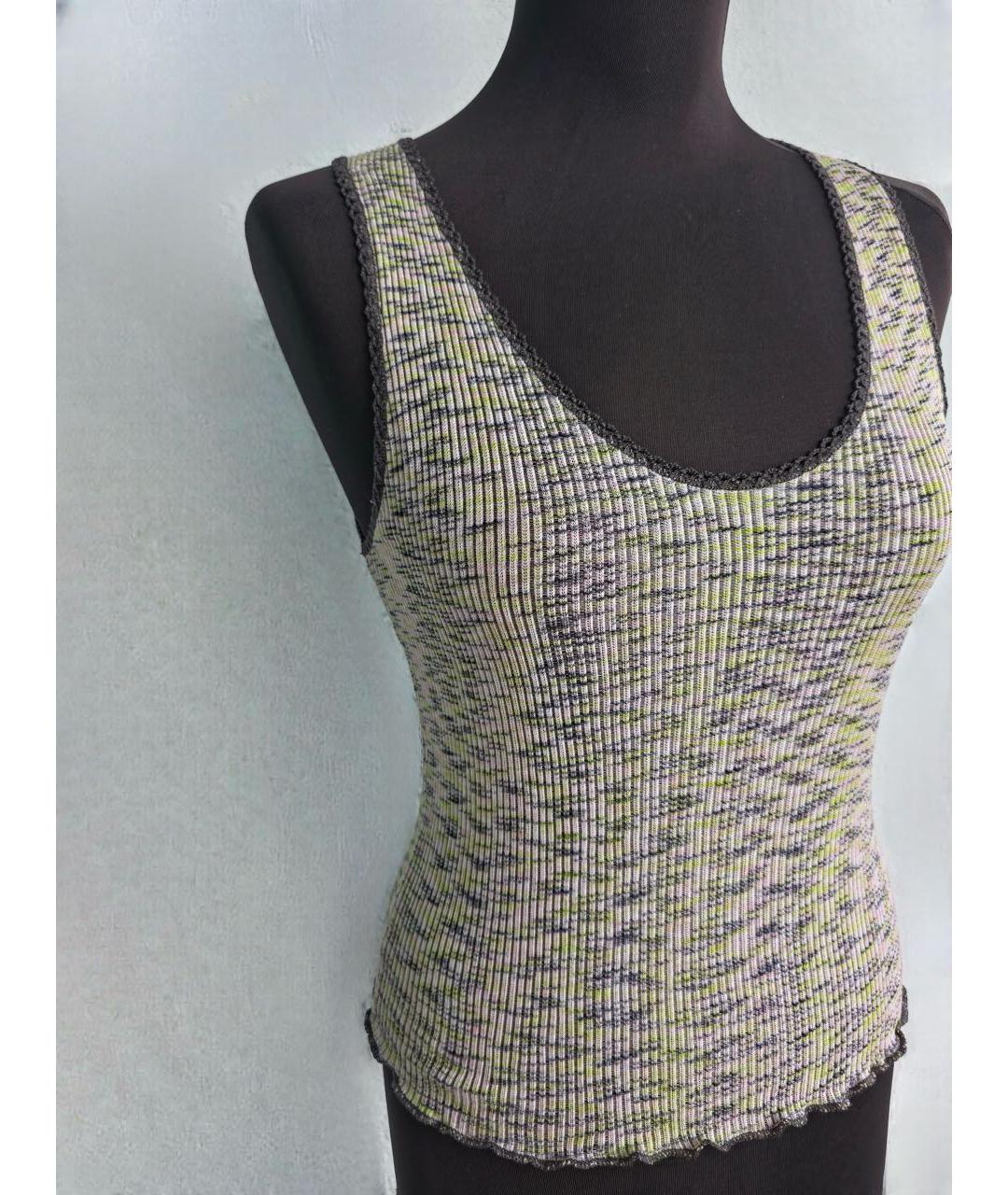 MISSONI Белая хлопковая майка, фото 3