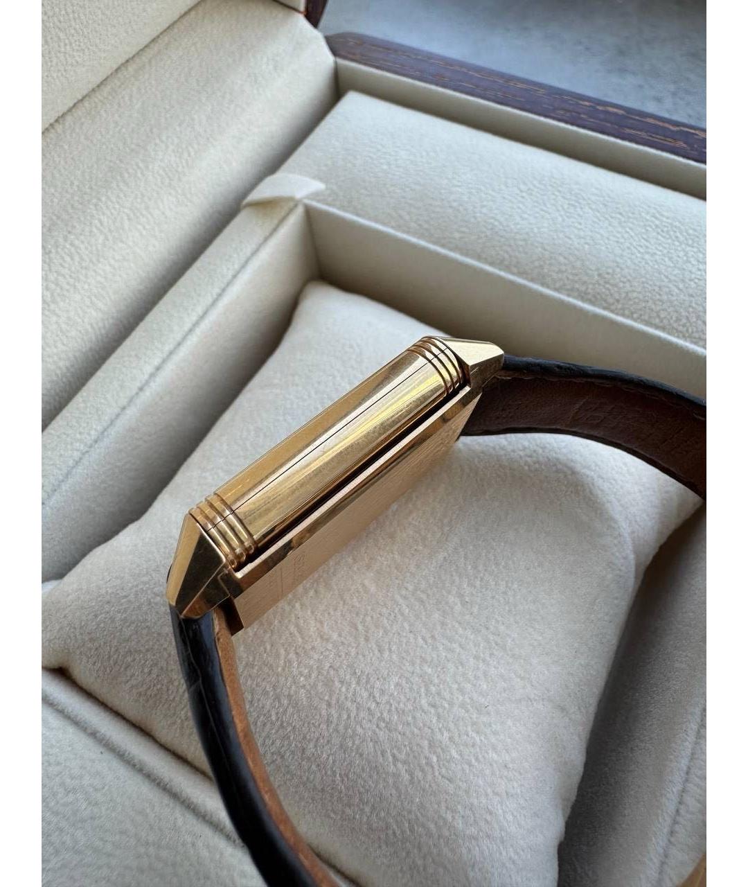 Jaeger LeCoultre Черные часы из золота и стали, фото 8
