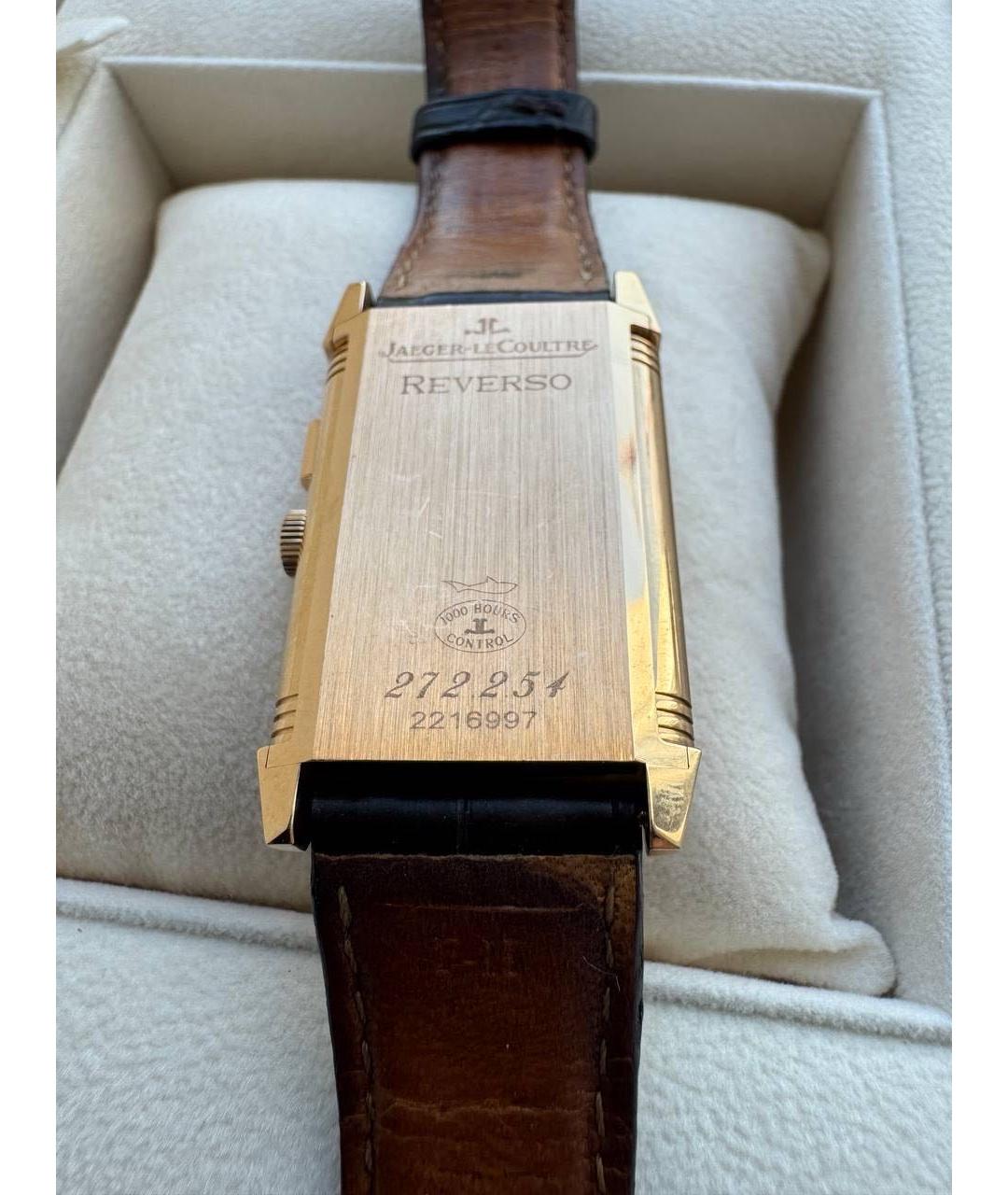 Jaeger LeCoultre Черные часы из золота и стали, фото 3