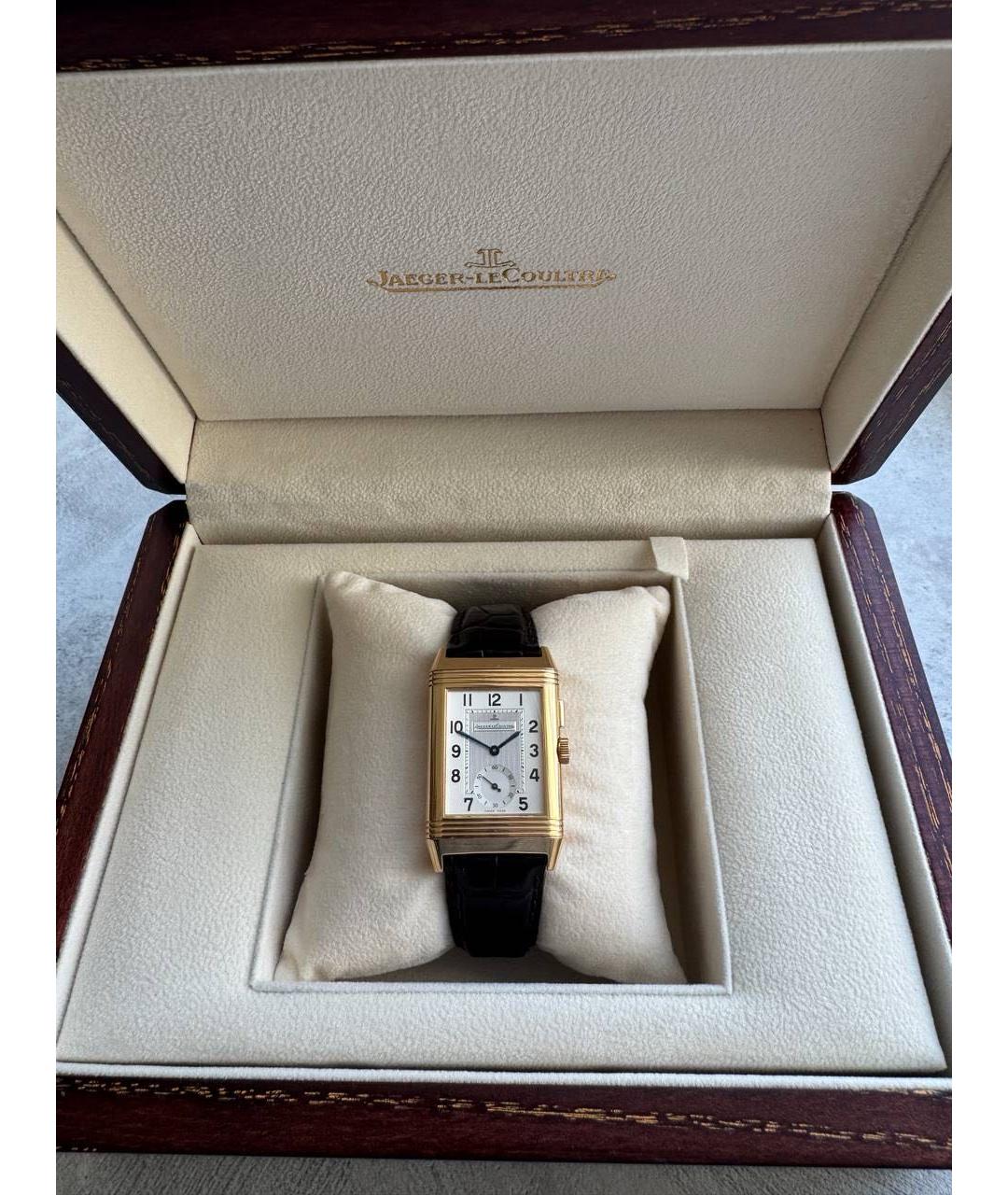 Jaeger LeCoultre Черные часы из золота и стали, фото 9