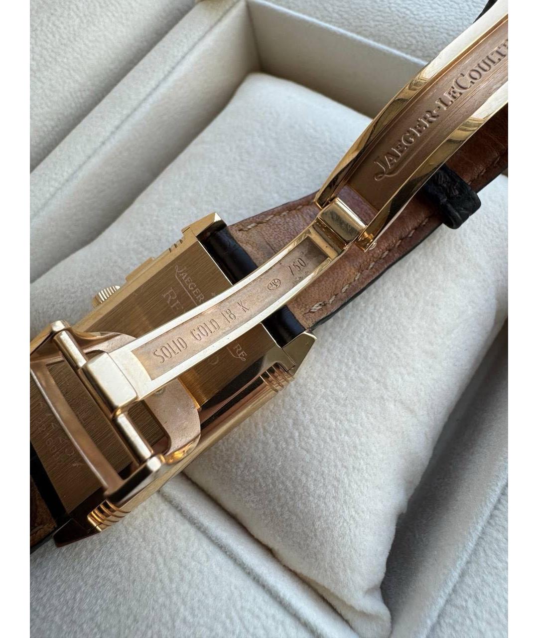 Jaeger LeCoultre Черные часы из золота и стали, фото 6