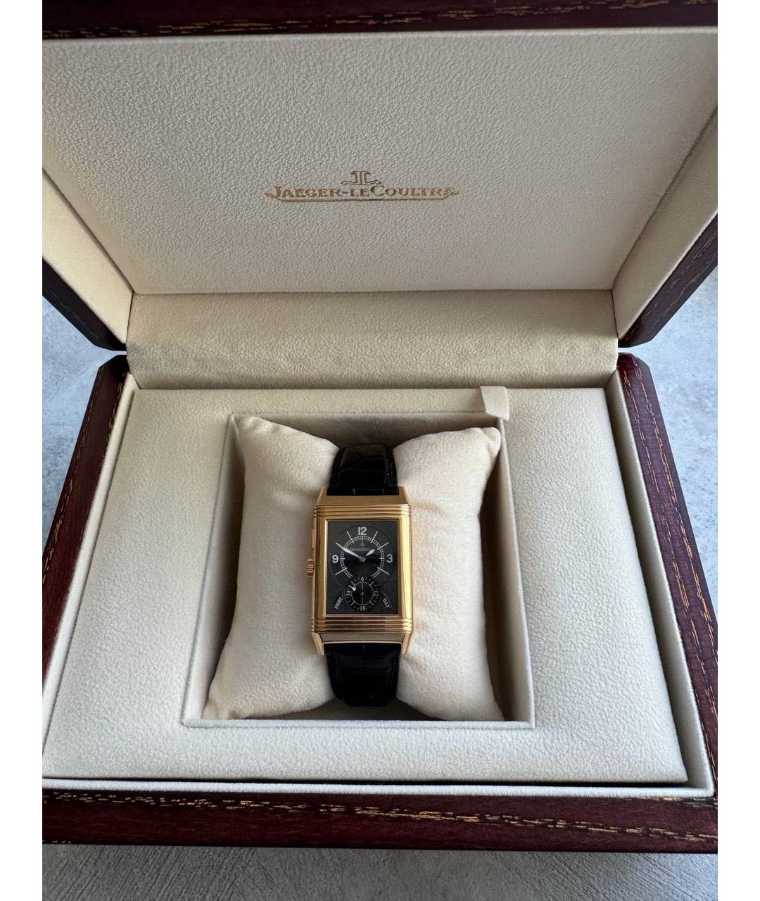 Jaeger LeCoultre Черные часы из золота и стали, фото 2