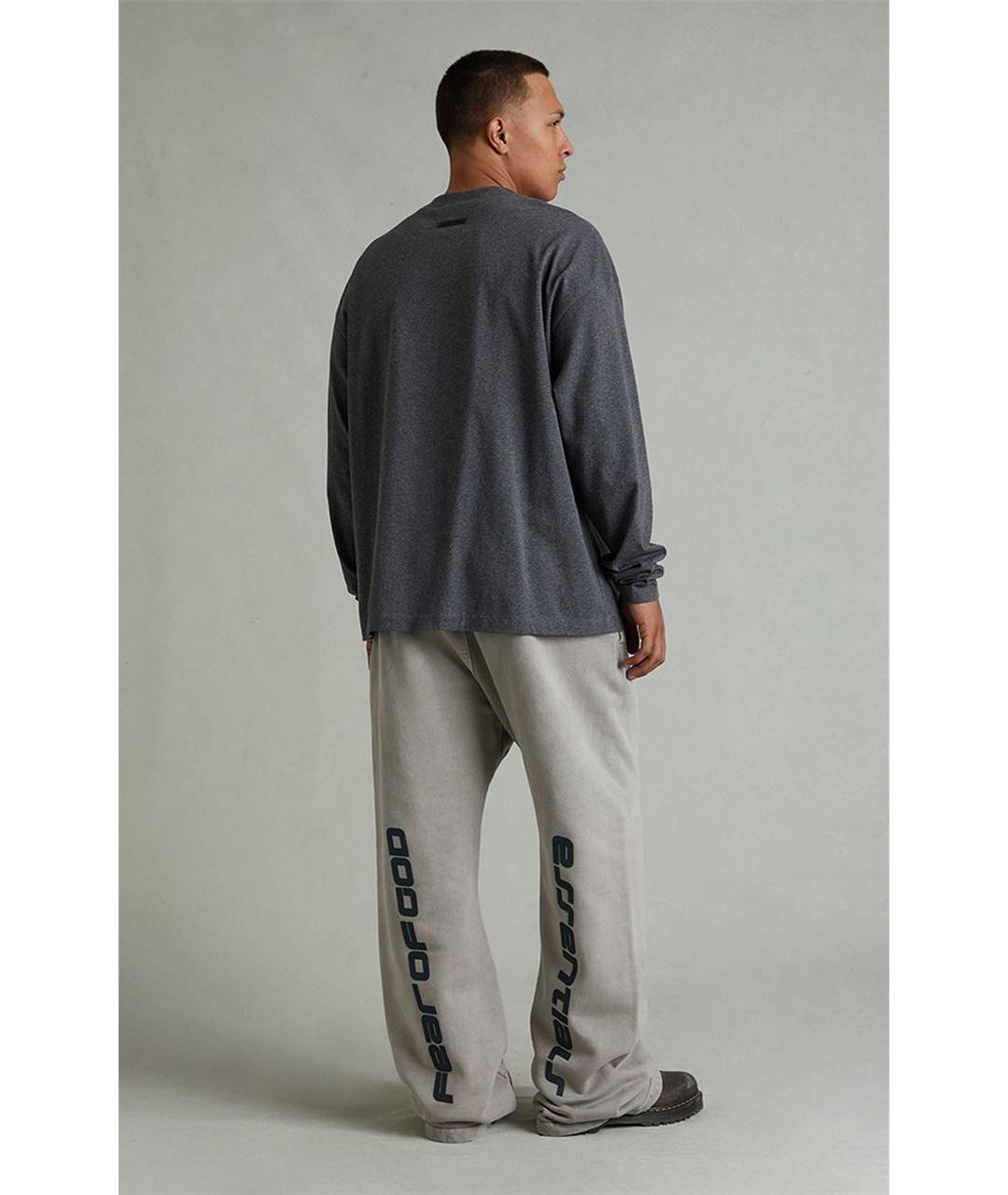 FEAR OF GOD ESSENTIALS Серые хлопковые повседневные брюки, фото 4