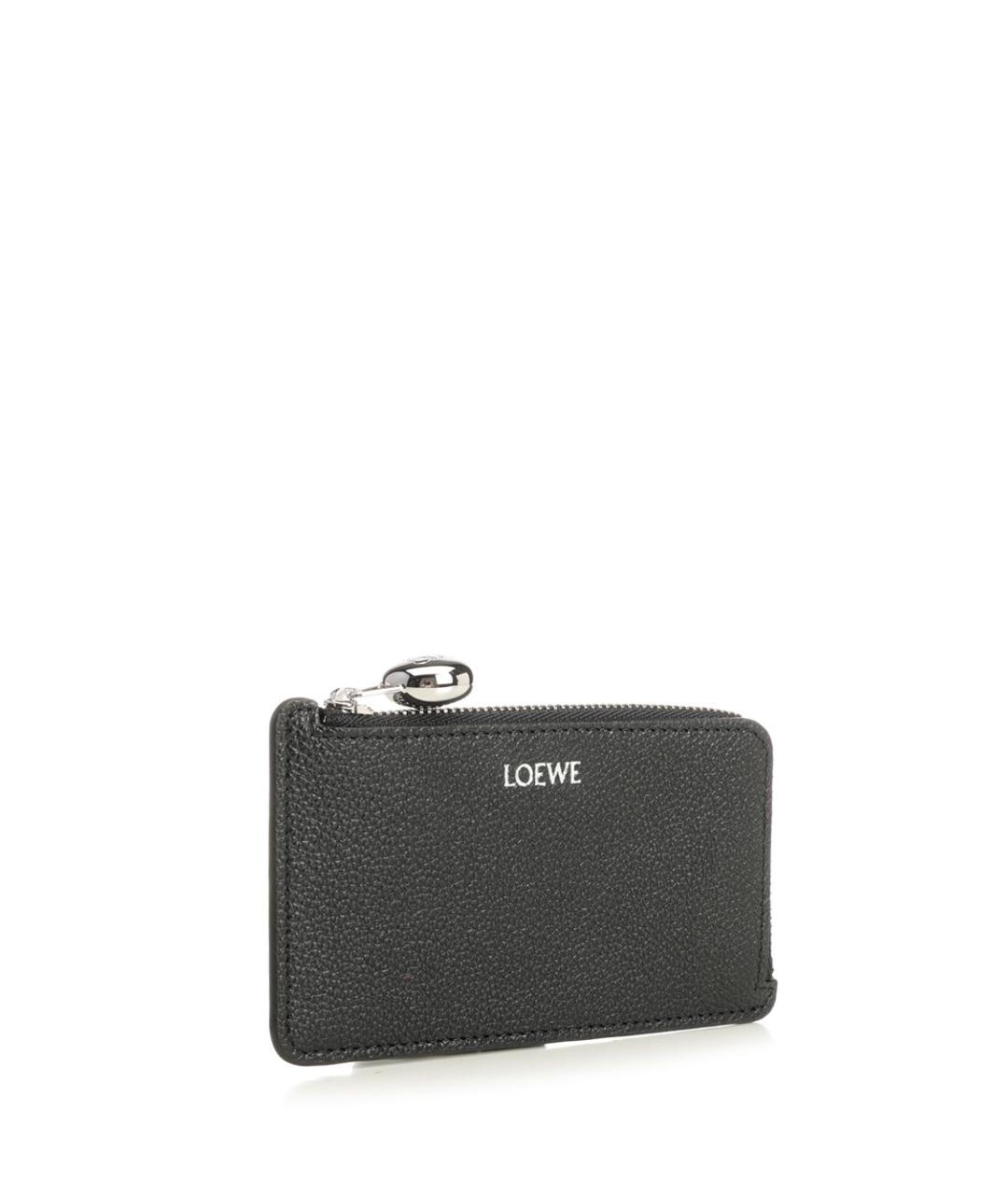 LOEWE Черный кожаный кардхолдер, фото 2