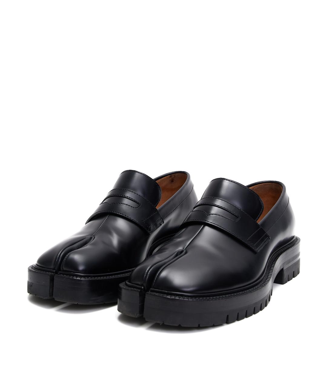 MAISON MARGIELA Черные кожаные лоферы, фото 2