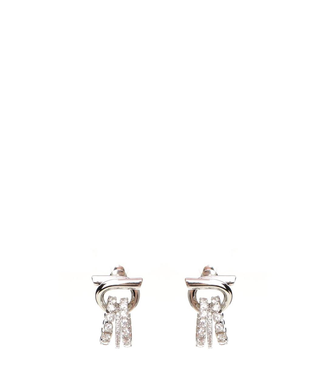 FERRAGAMO Серебряные латунные серьги, фото 1