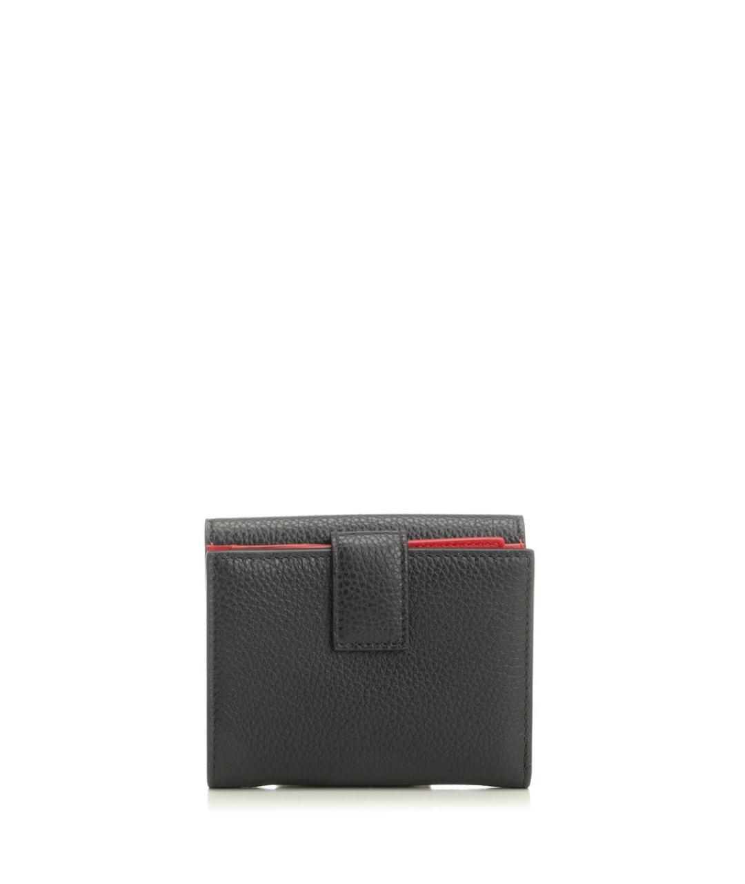 FERRAGAMO Черный кожаный кошелек, фото 3