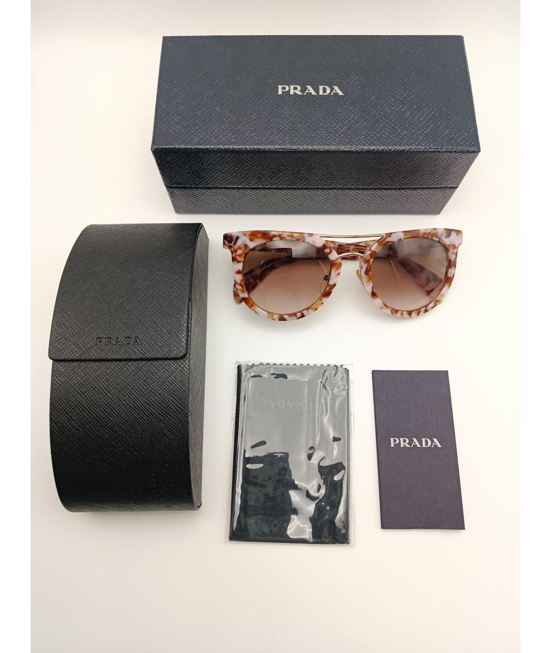 PRADA Мульти пластиковые солнцезащитные очки, фото 2