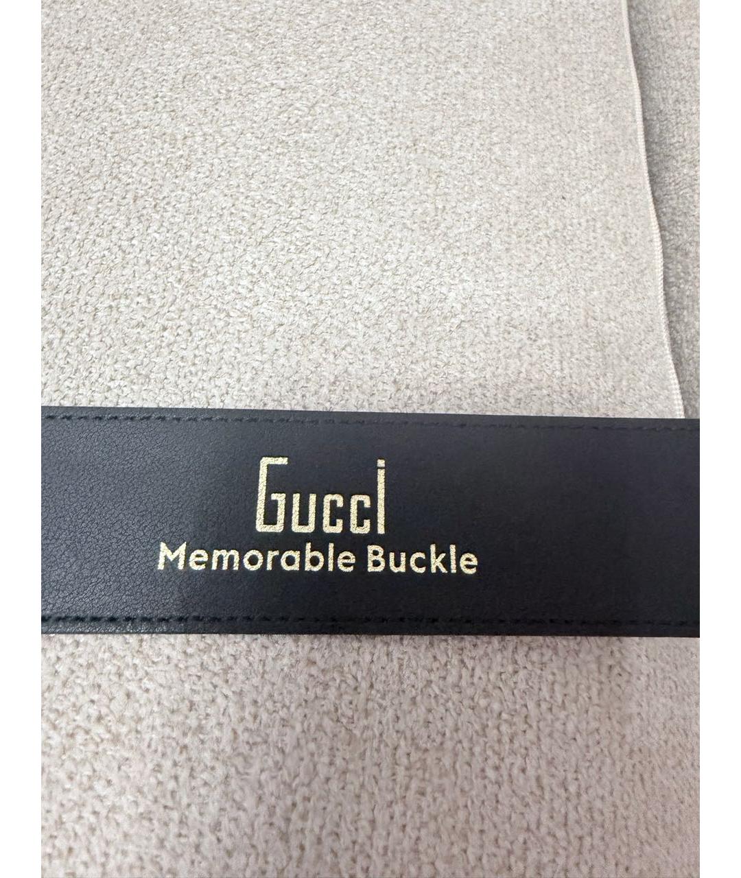 GUCCI Черный кожаный ремень, фото 6