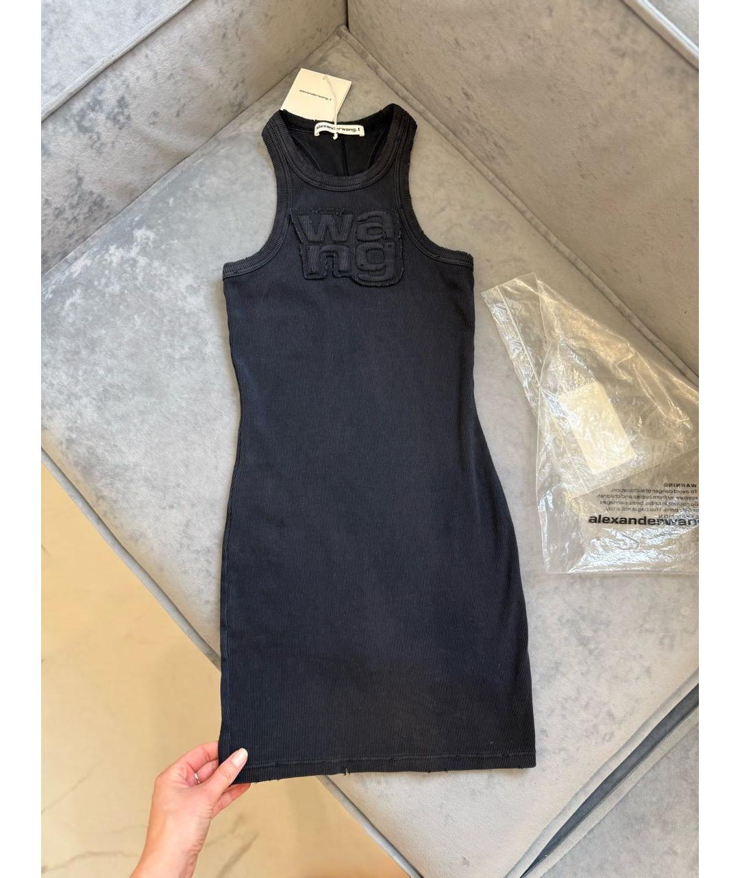 ALEXANDER WANG Антрацитовое повседневное платье, фото 2