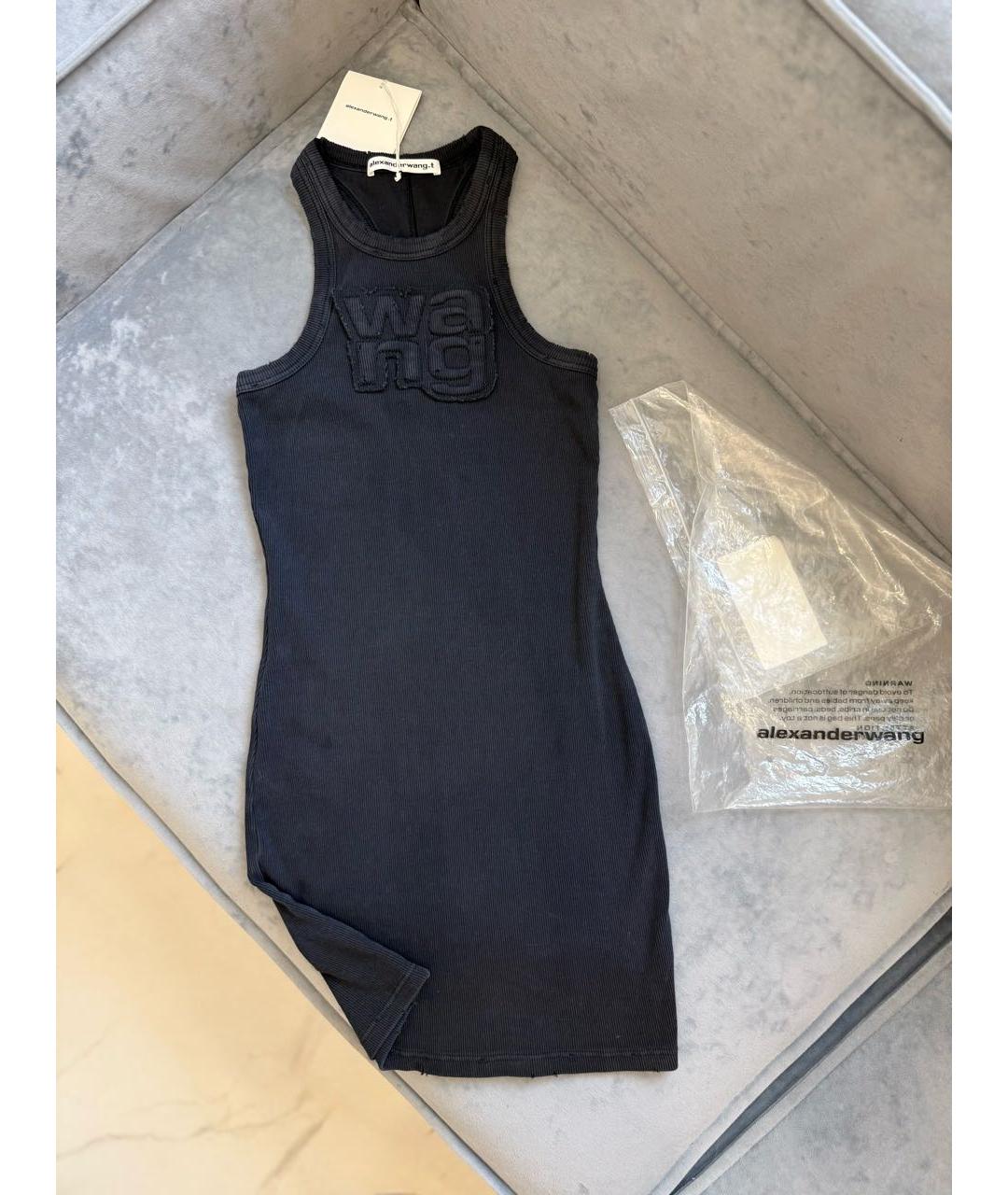 ALEXANDER WANG Антрацитовое повседневное платье, фото 4