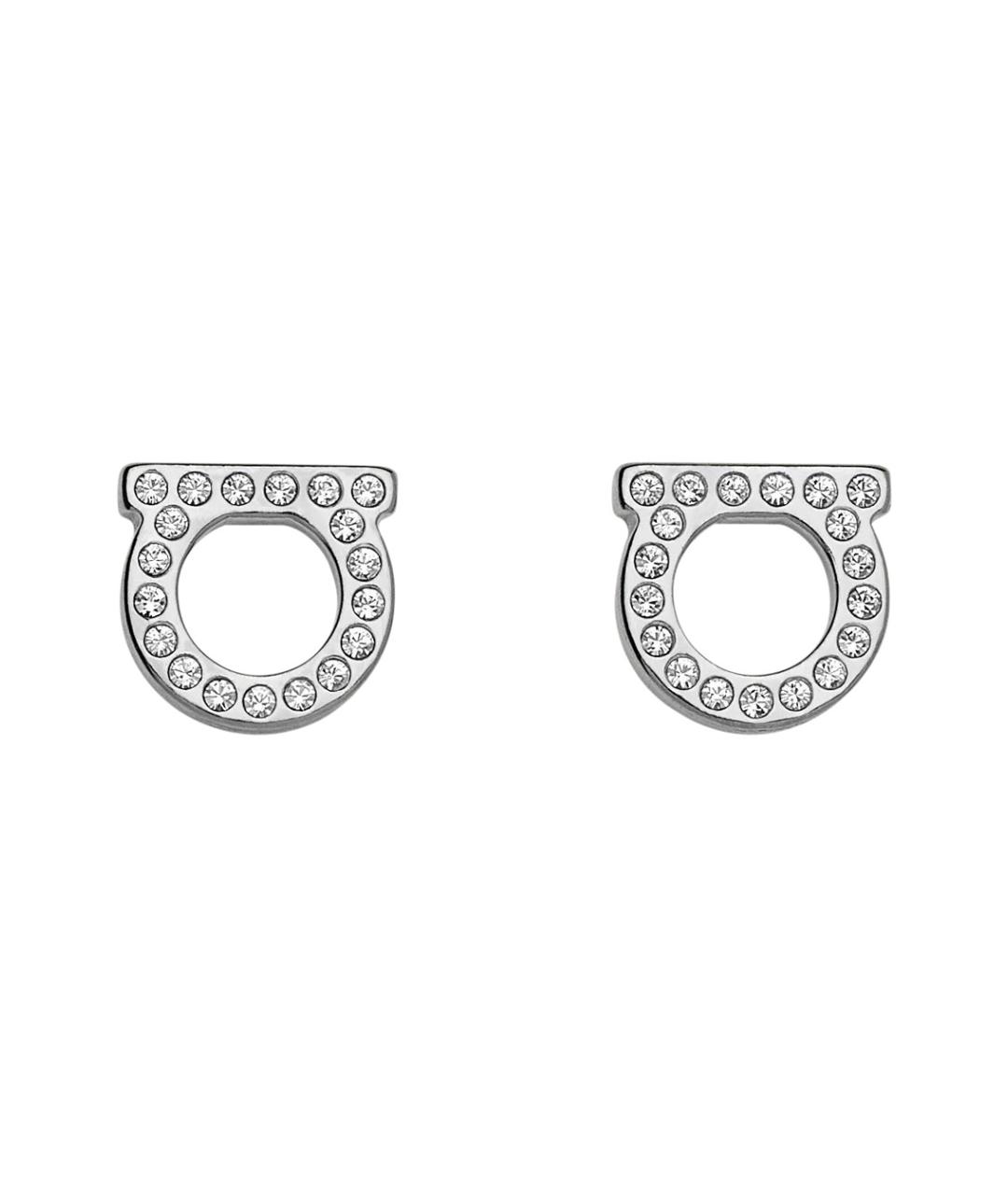 FERRAGAMO Серебряные металлические серьги, фото 1