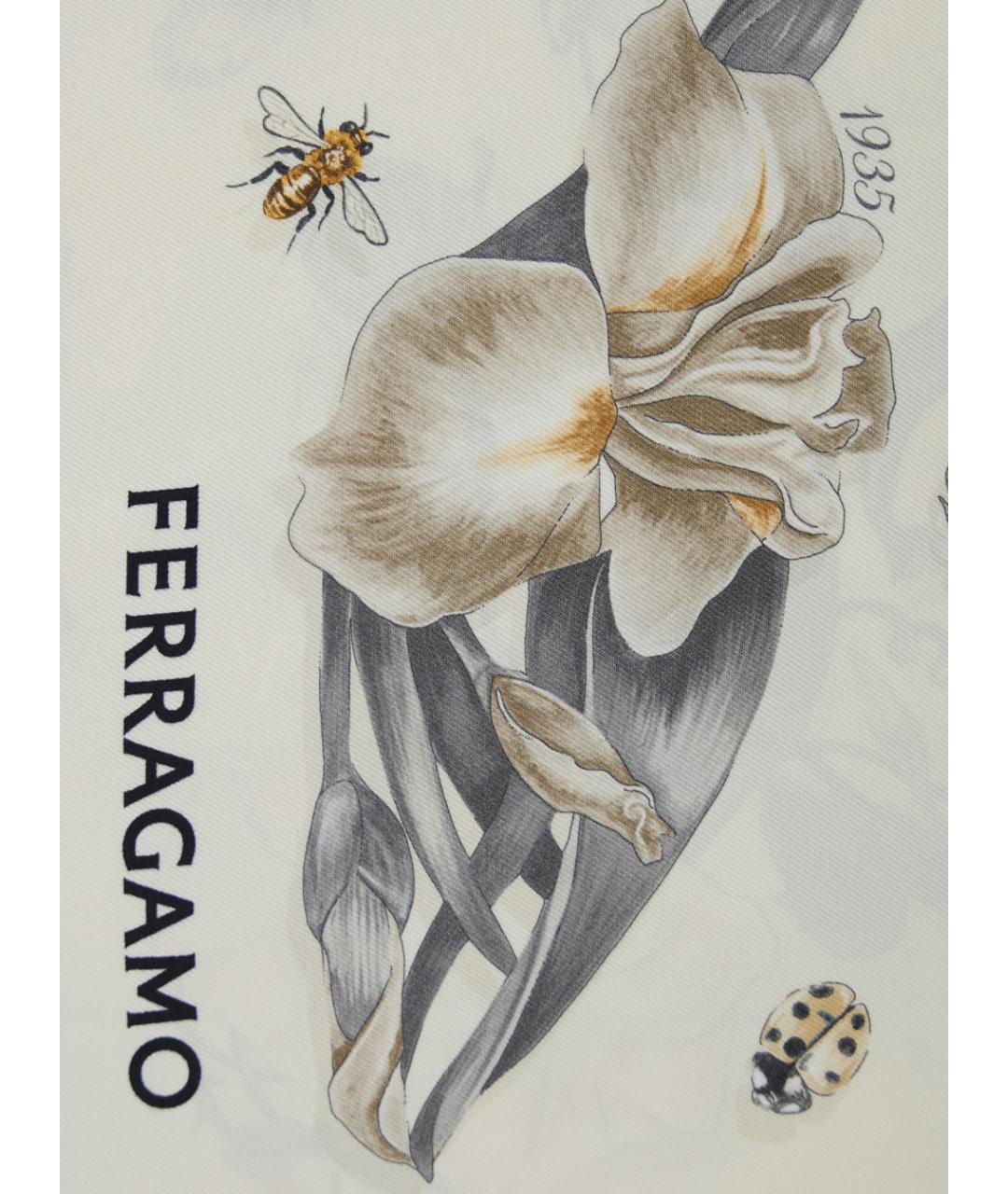 FERRAGAMO Мульти шелковый шарф, фото 3
