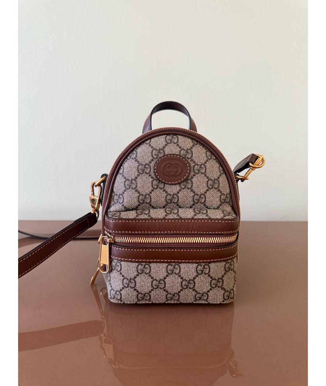 GUCCI Коричневый рюкзак, фото 9