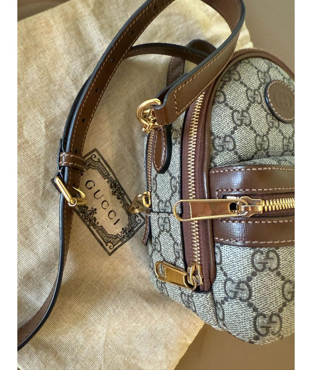 GUCCI Коричневый рюкзак, фото 6